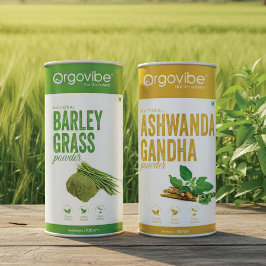 Barleygrass Powder + Ashwagandha Powder