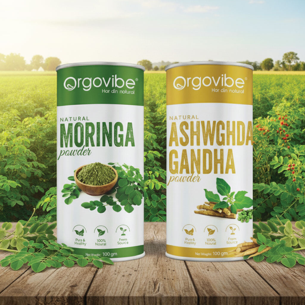 Moringa Powder + Ashwagandha Powder