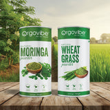 Moringa Powder + Wheatgrass Powder