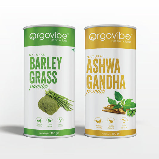 Barleygrass Powder + Ashwagandha Powder