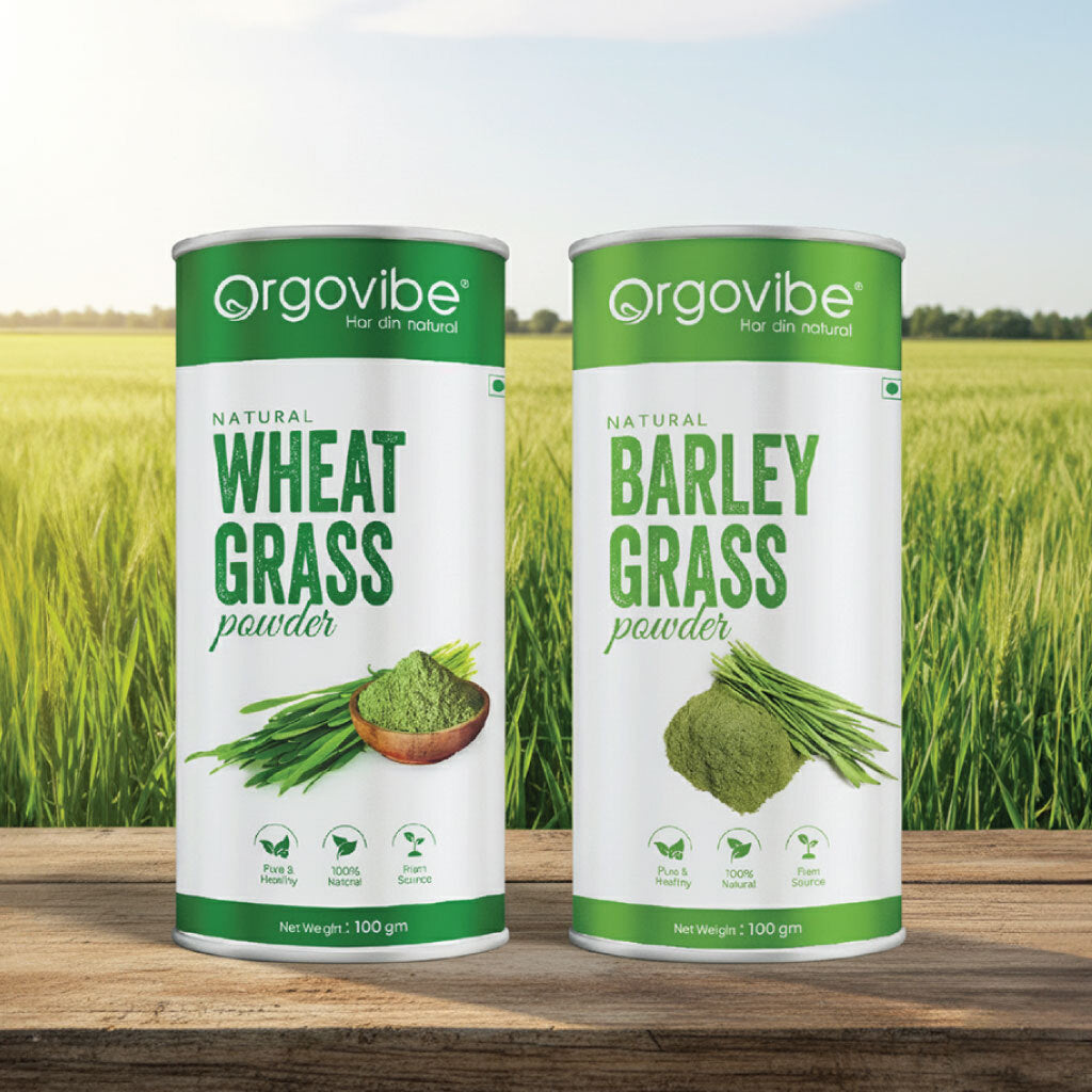 Wheatgrass Powder + Barleygrass Powder (B1G1)